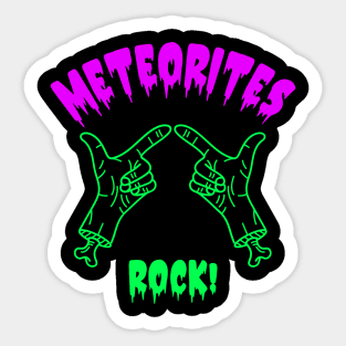 Meteorite Collector "Meteorites Rock!" Meteorite Sticker